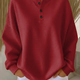 Milagros | Suéter Henley Texturizado