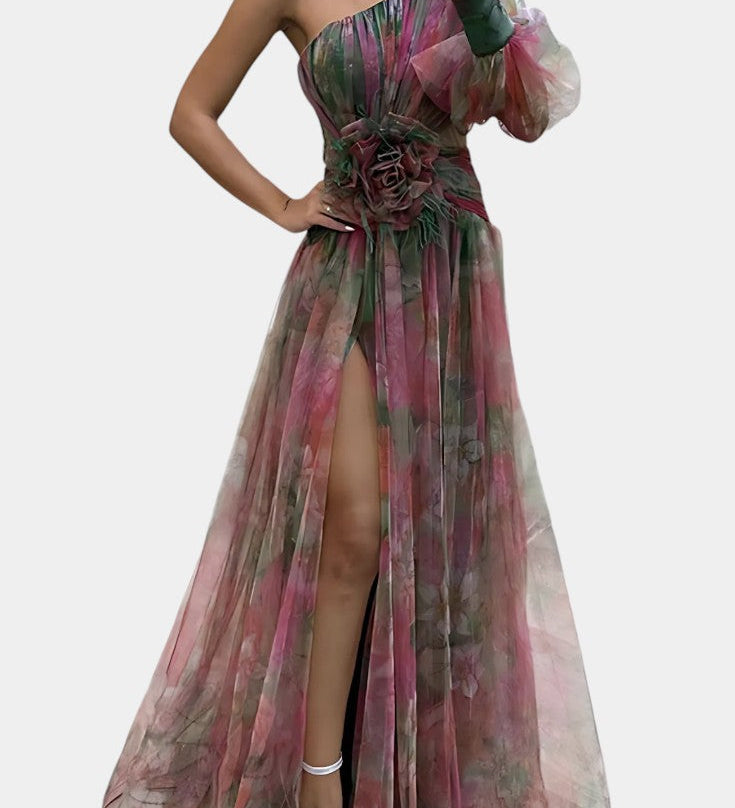 Teodora Vestido Maxi Asimétrico
