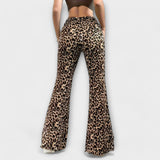 Nevenka - Pantalones con estampado de leopardo