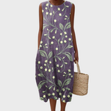 Lara - Vestido de verano floral de algodón