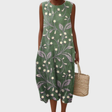 Lara - Vestido de verano floral de algodón