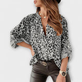 Biserka - Blusa Leopardo Moderna