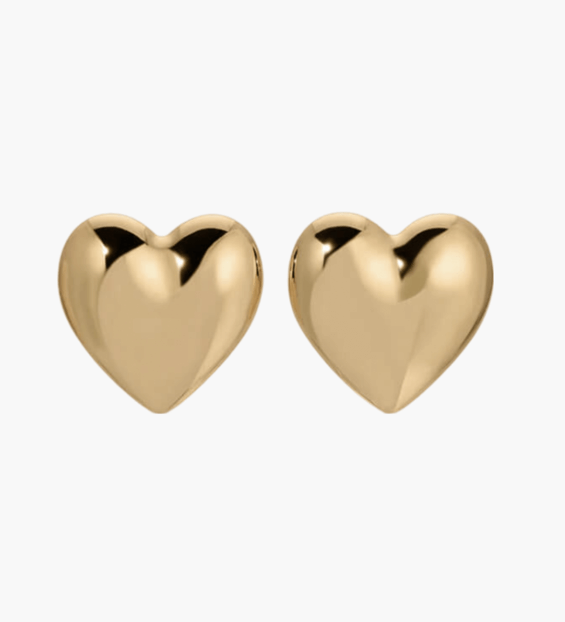 Eva - Pendientes anchos en forma de corazón
