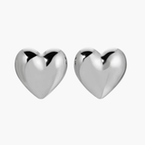 Eva - Pendientes anchos en forma de corazón
