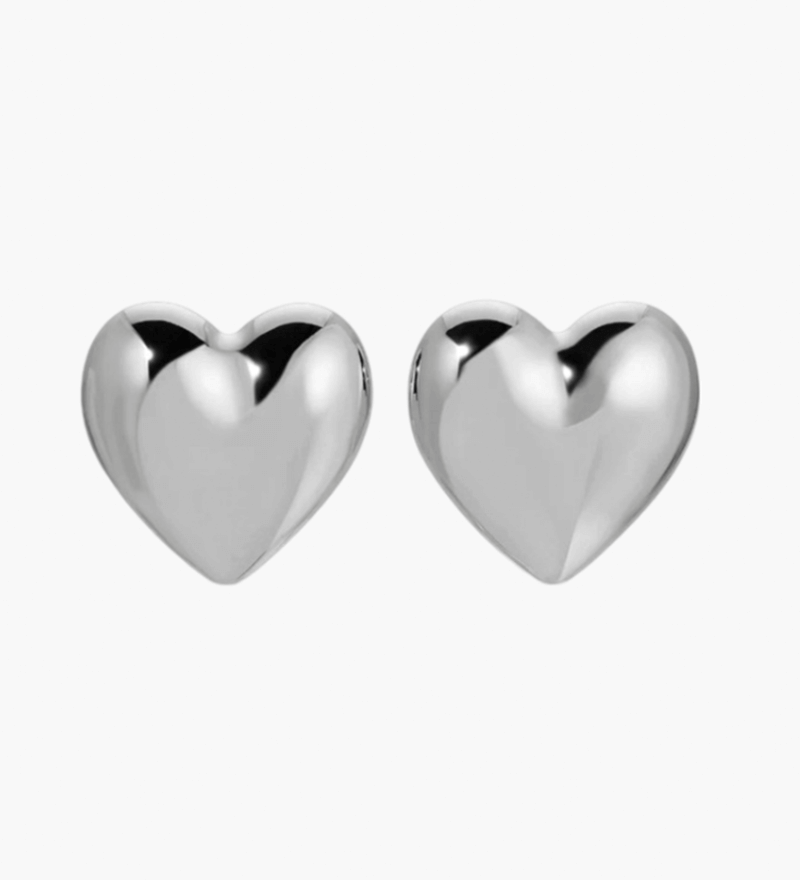 Eva - Pendientes anchos en forma de corazón