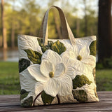 Bolsas Hechas a Mano - Elegantes Lirios Blancos