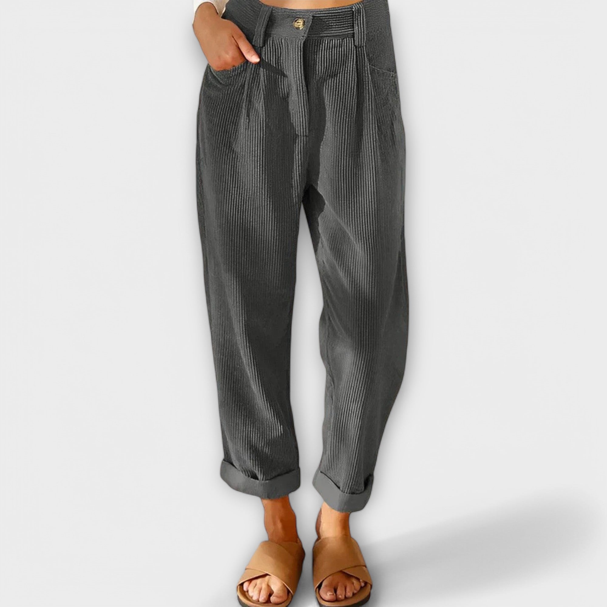 Jana - Pantalones de terciopelo
