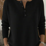 Helena | Suéter con botones Henley