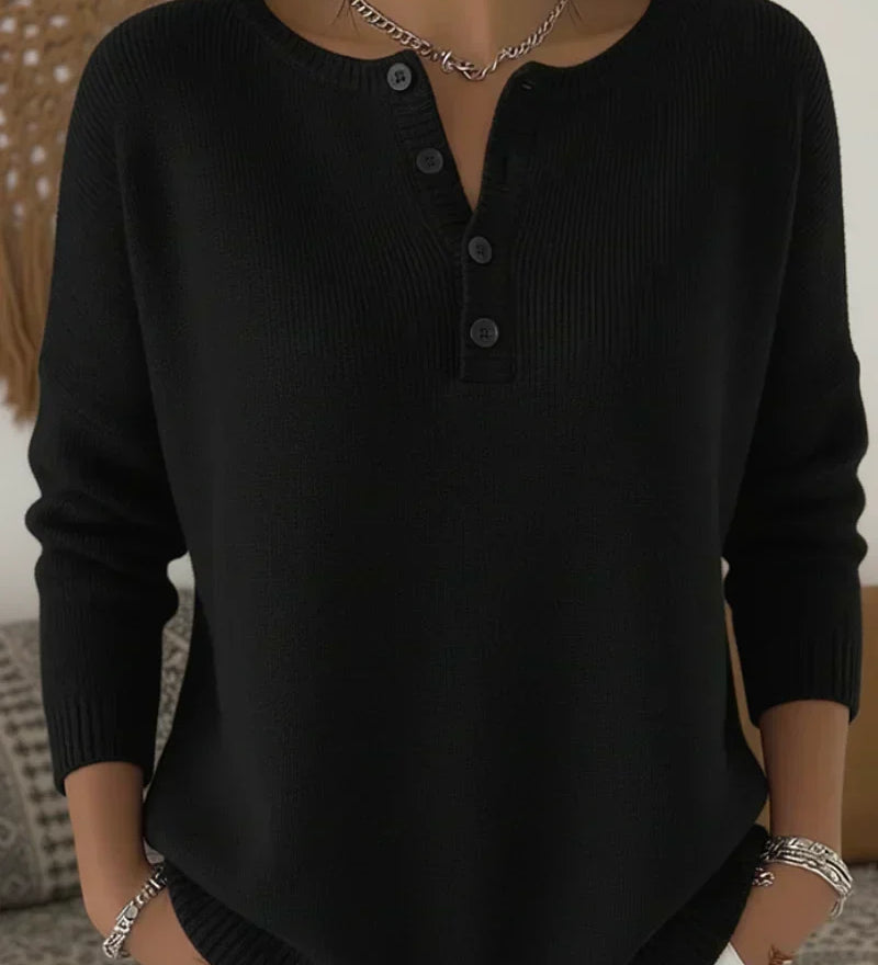 Helena | Suéter con botones Henley