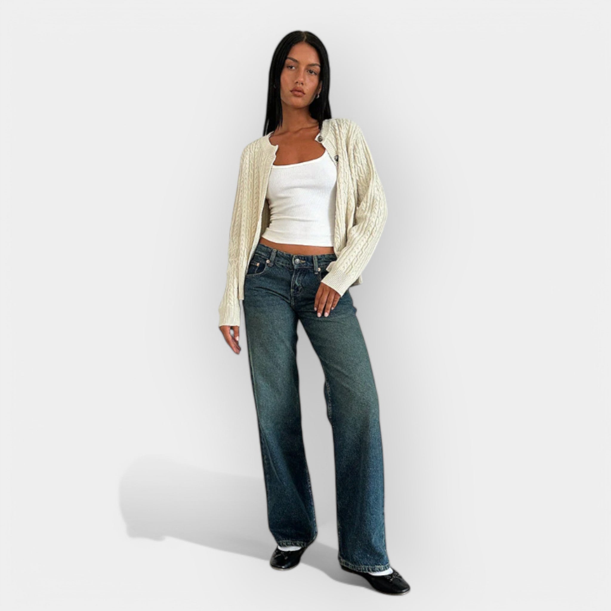Romana - Jeans de cintura baja