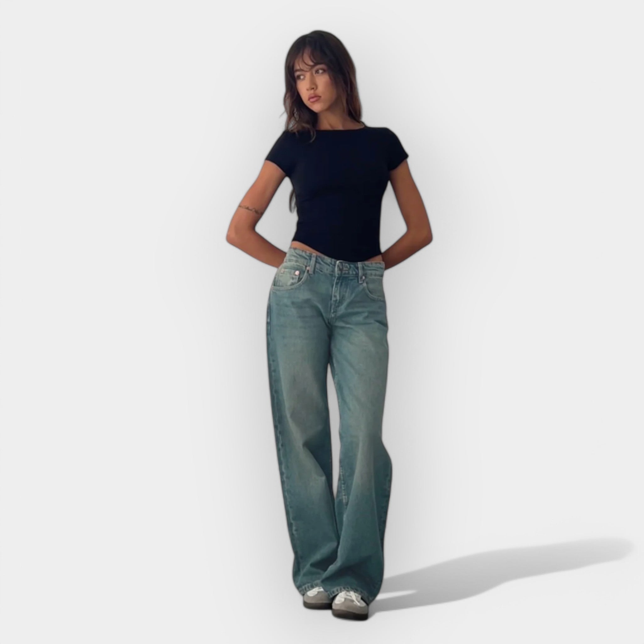 Romana - Jeans de cintura baja
