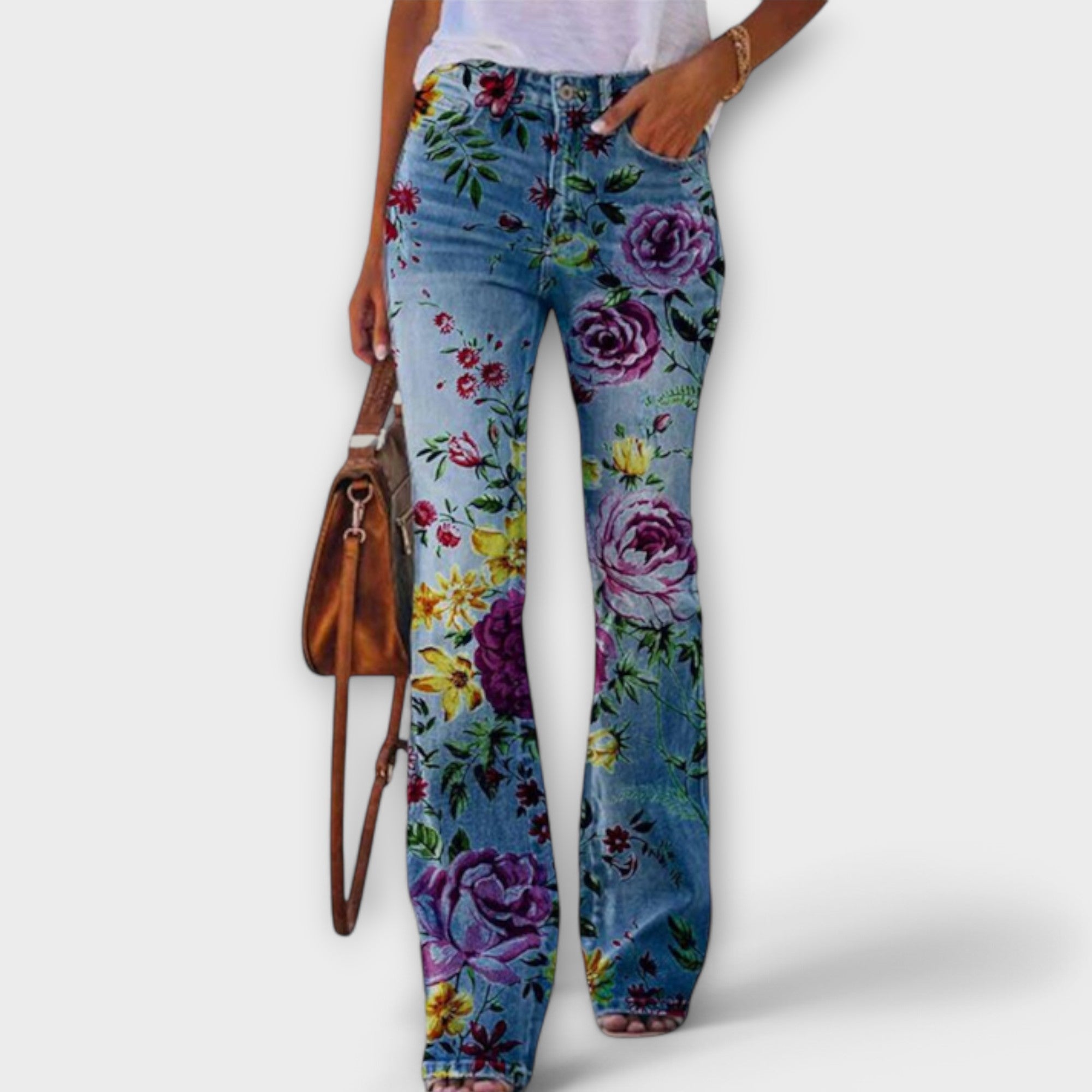 Neda - Pantalones florales