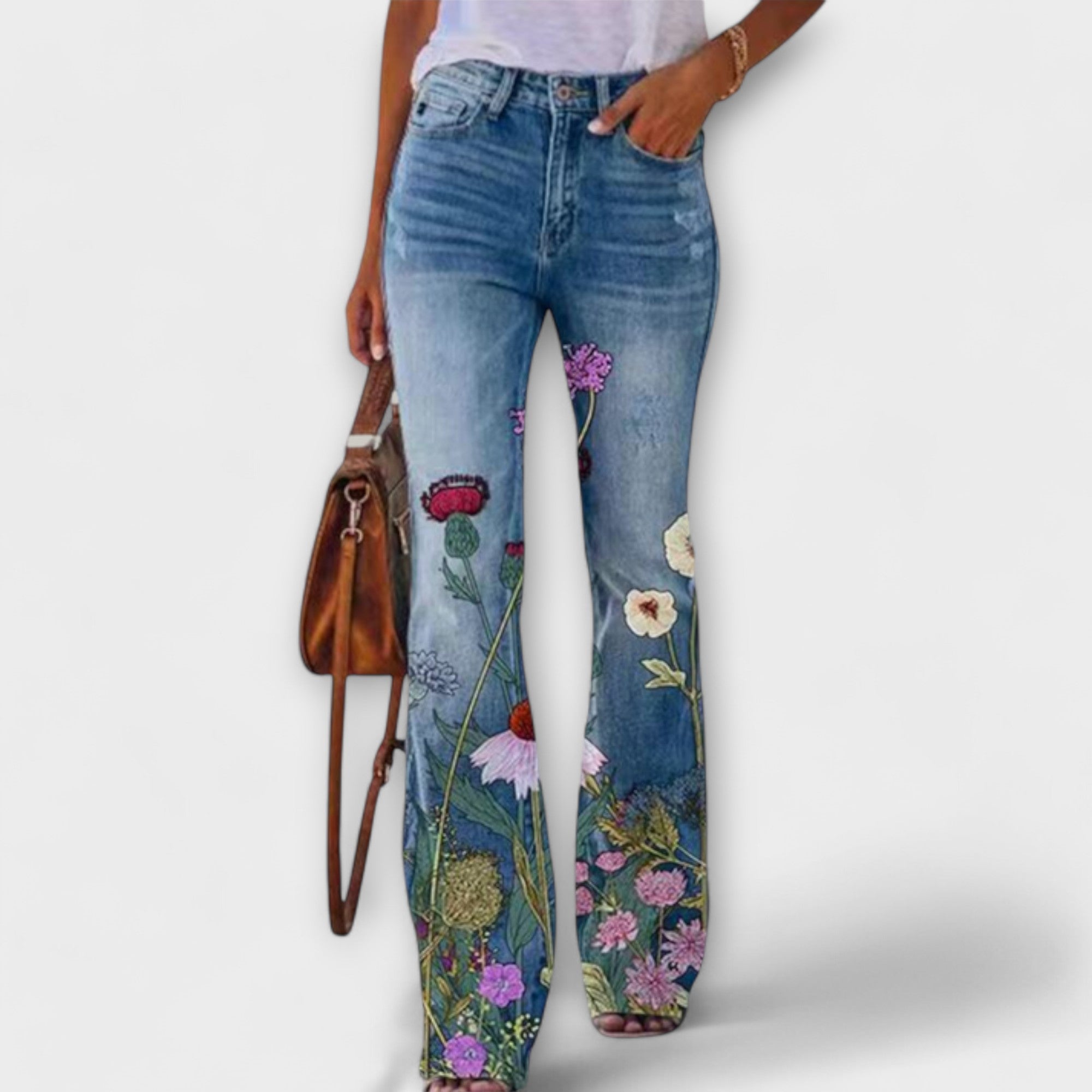 Neda - Pantalones florales