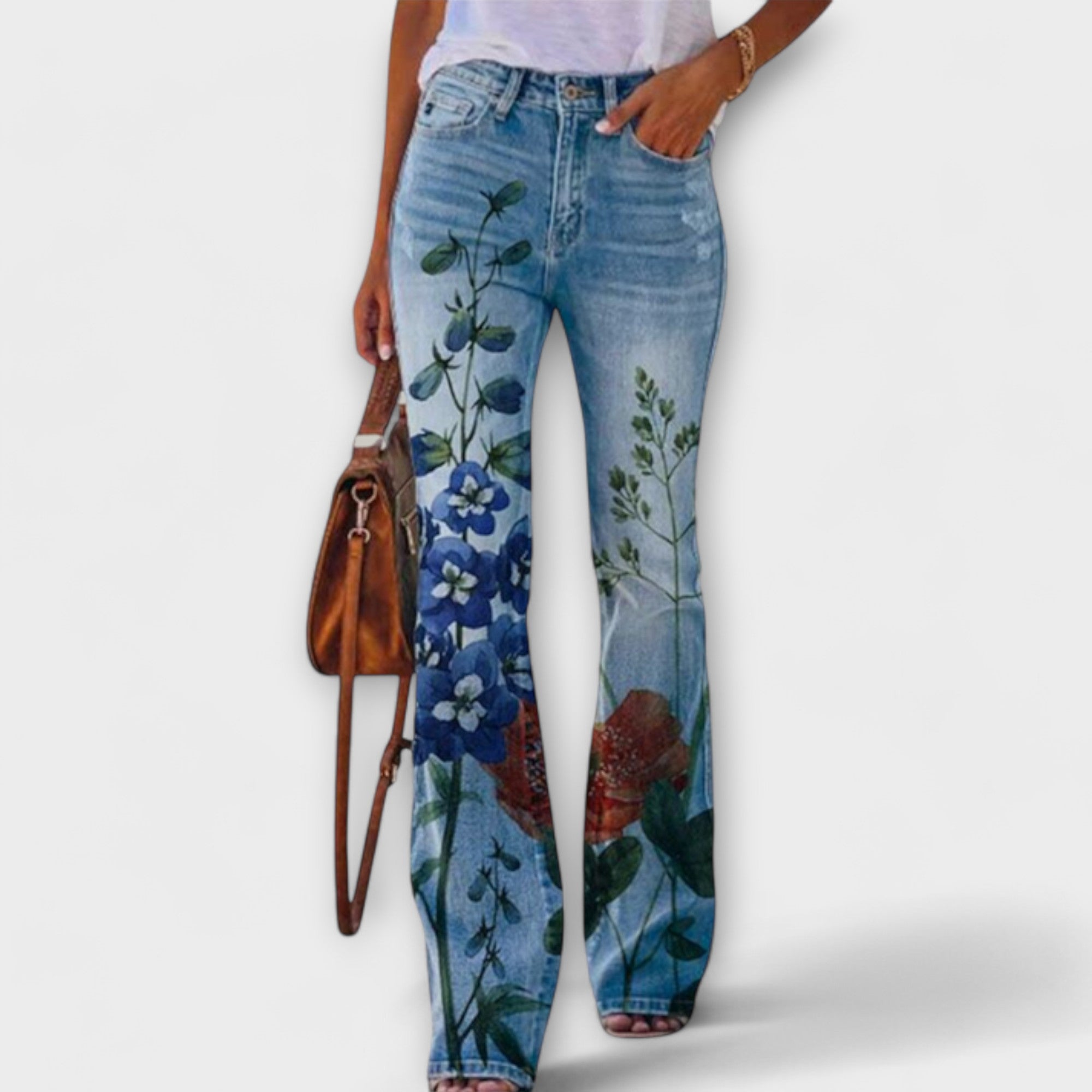 Neda - Pantalones florales