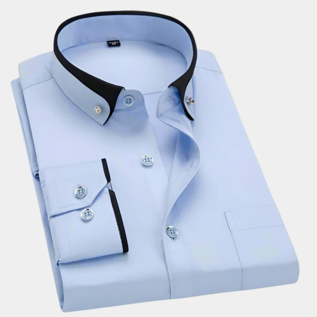 Iver - Camisa Clásica de Manga Larga