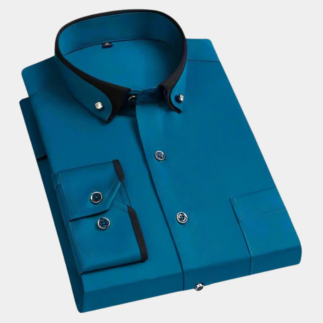 Iver - Camisa Clásica de Manga Larga