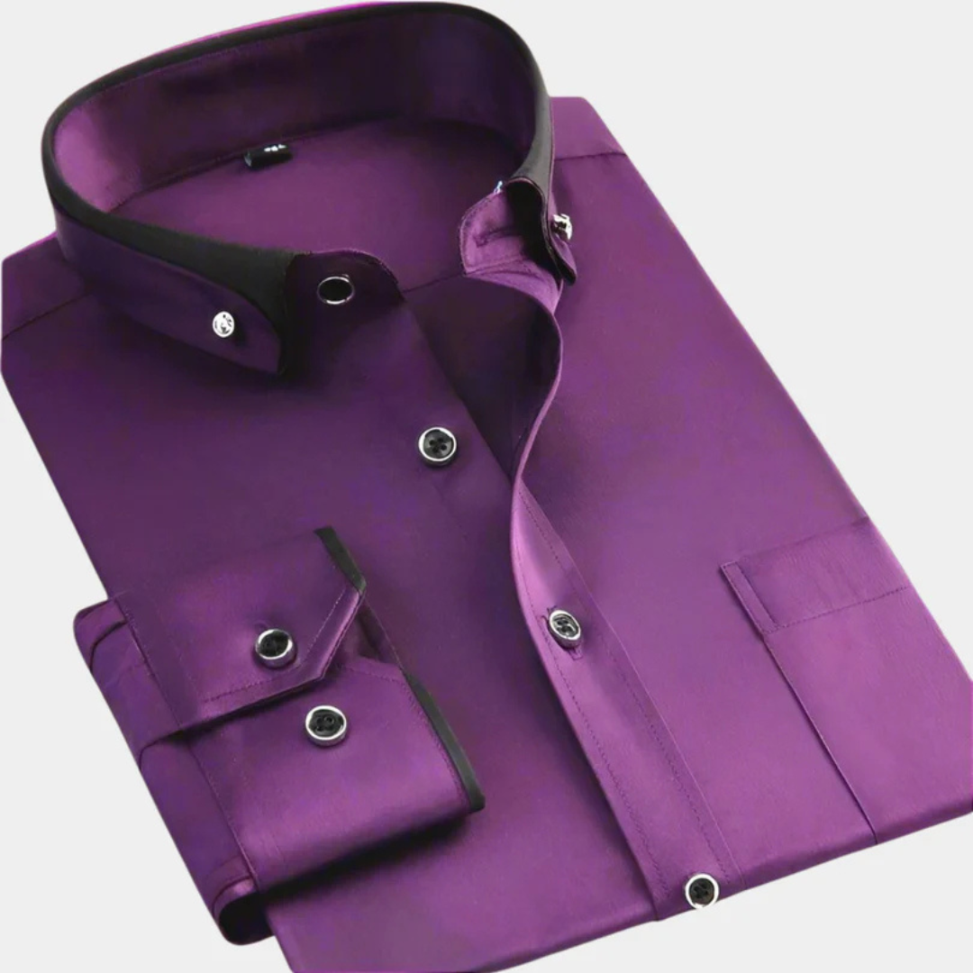 Iver - Camisa Clásica de Manga Larga