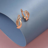 Pendientes Elegantes en Oro Rosa