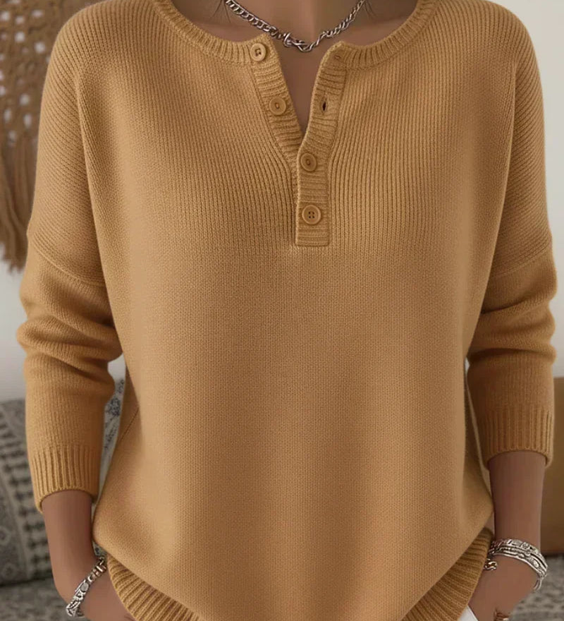 Helena | Suéter con botones Henley