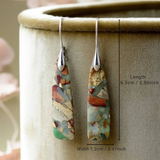 Čar - Pendientes Vintage de Piedra Natural
