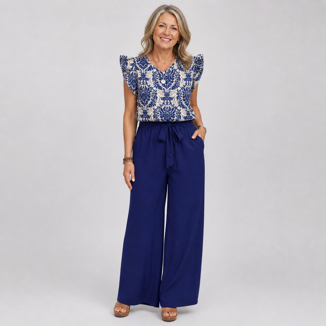 Amelia | Conjunto de dos piezas Paisley Elegante