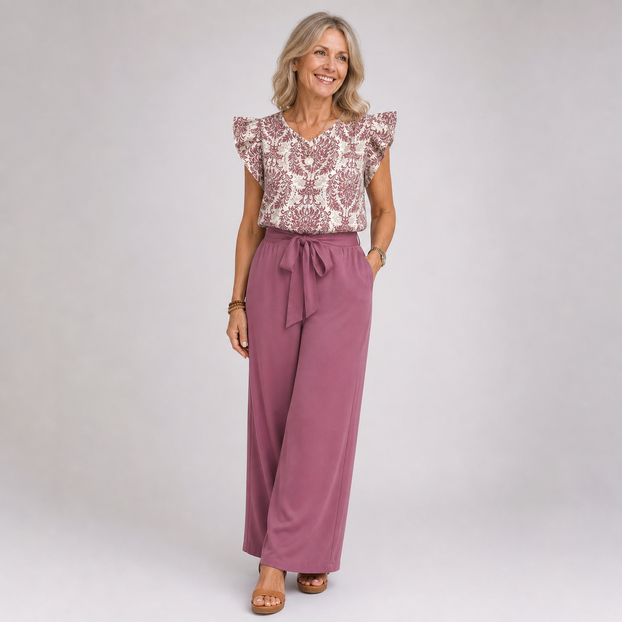 Amelia | Conjunto de dos piezas Paisley Elegante
