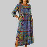 Lara - Maxi vestido étnico colorido