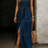 Madison | Vestido de Denim con Botones en la Parte Frontal