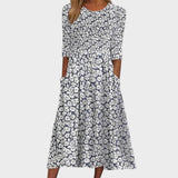 Vita - Vestido midi floral con bolsillos