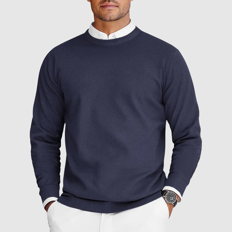 Marin - Suéter de Hombre con Cuello Redondo