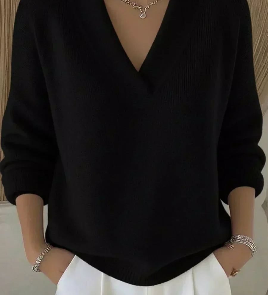 Violeta | Suéter oversize con escote en V
