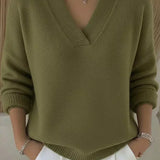 Violeta | Suéter oversize con escote en V