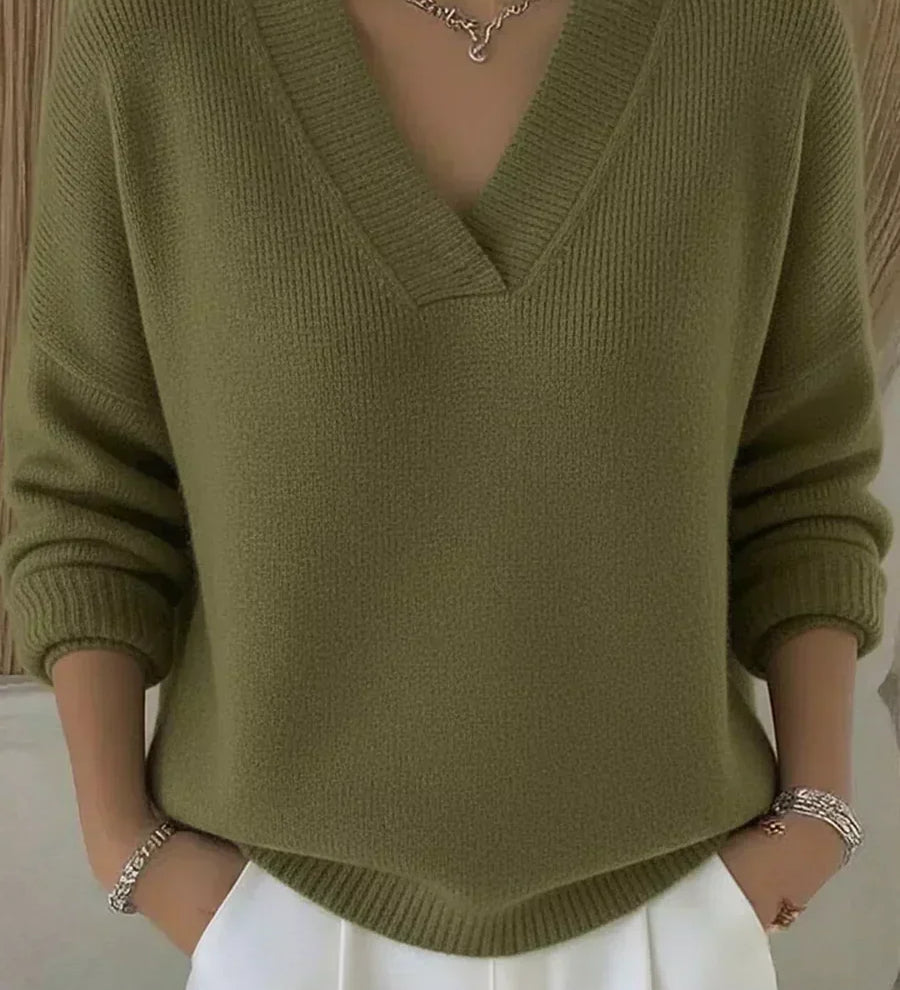 Violeta | Suéter oversize con escote en V
