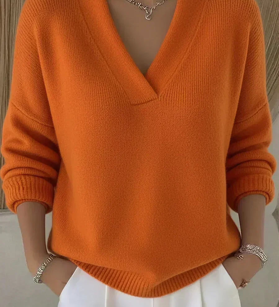 Violeta | Suéter oversize con escote en V