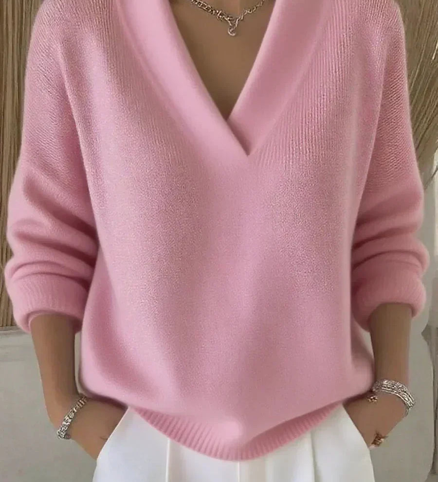 Violeta | Suéter oversize con escote en V
