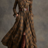 Elena - Camisa-vestido a cuadros