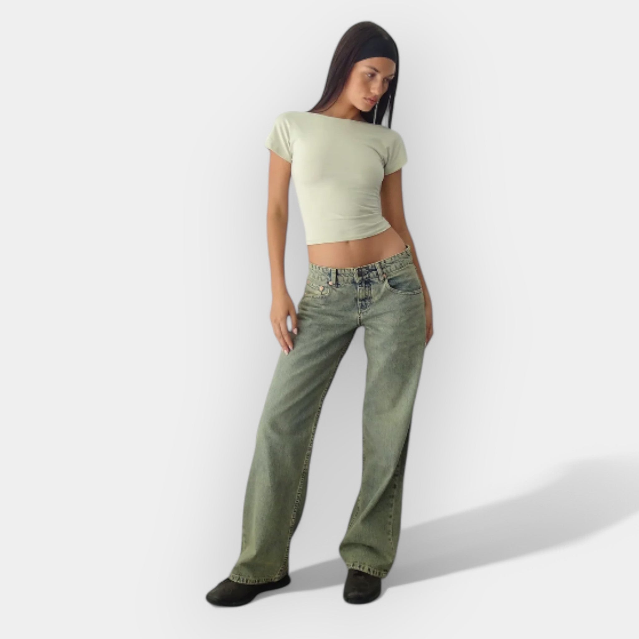Romana - Jeans de cintura baja