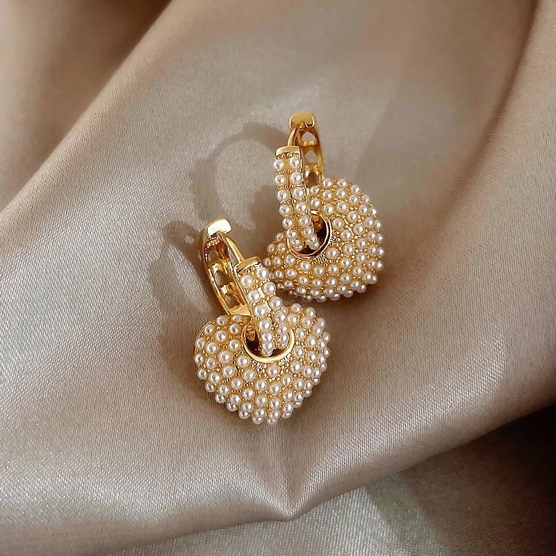 Pendientes Yuli Corazón Perla