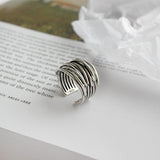 Anillo ajustable de plata esterlina 925