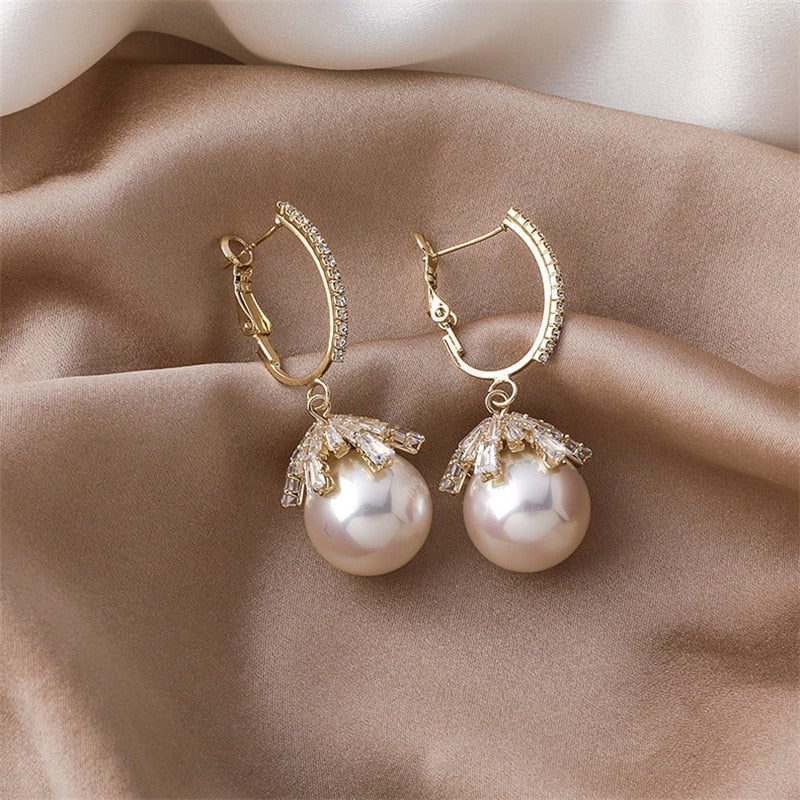 Pendientes Malia con perlas
