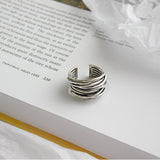 Anillo ajustable de plata esterlina 925