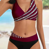 Mona | Bikini con motivo en tonalidades cálidas