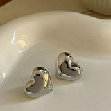 Eva - Pendientes anchos en forma de corazón