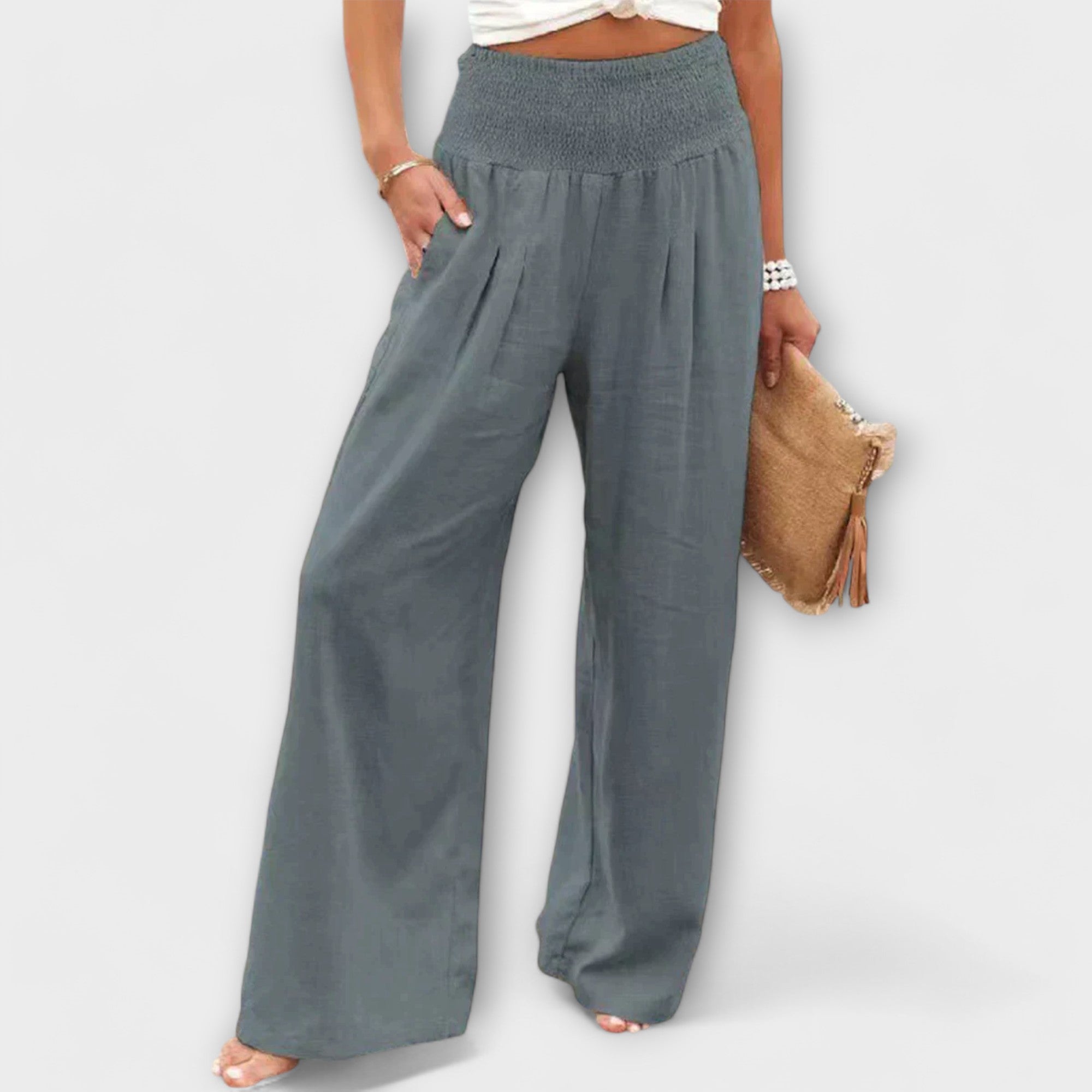 Júlia - Pantalones anchos y elegantes