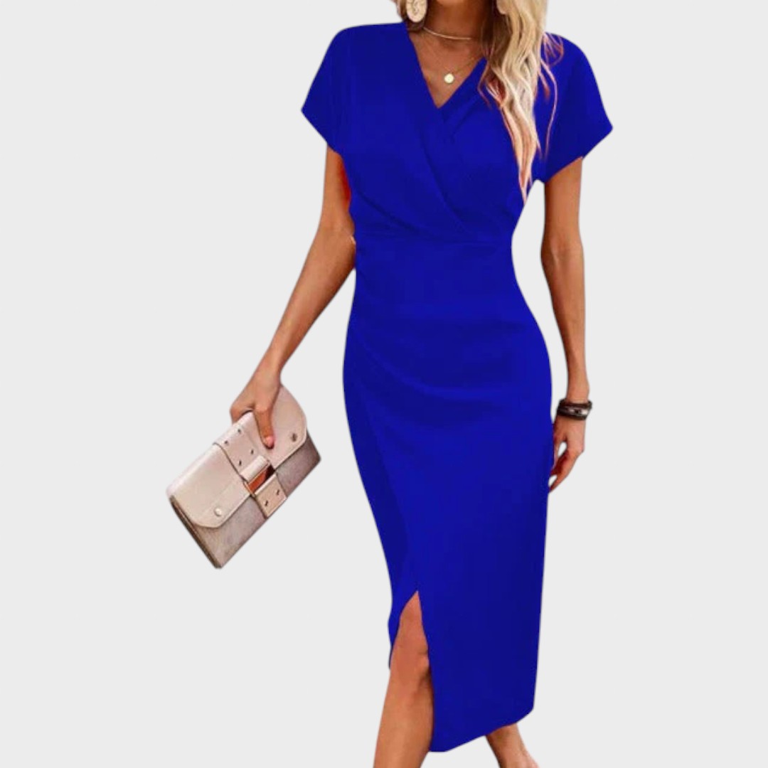 Vilma - Vestido midi con escote en V