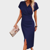 Vilma - Vestido midi con escote en V