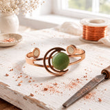 Pulsera de Cobre Verde Lunara