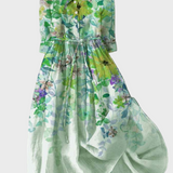 Vestido de jardín en acuarela