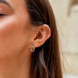 Pendientes Lin Teardrop Link