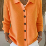 Josefina | Chaqueta de punto con cuello y botones